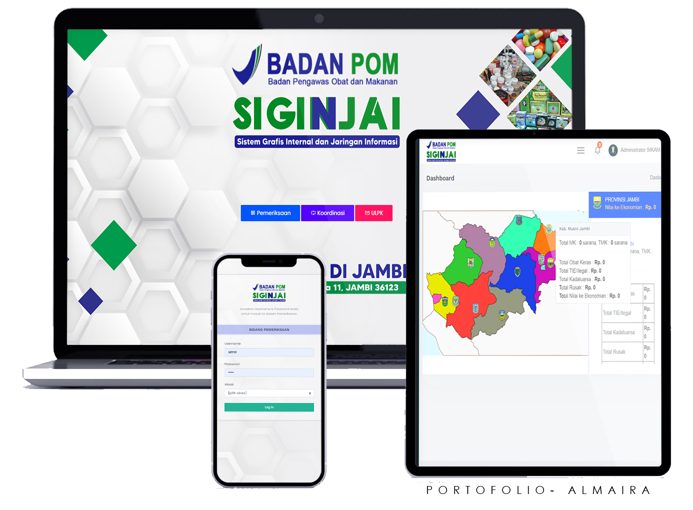 Aplikasi Siginjai BPOM di Jambi