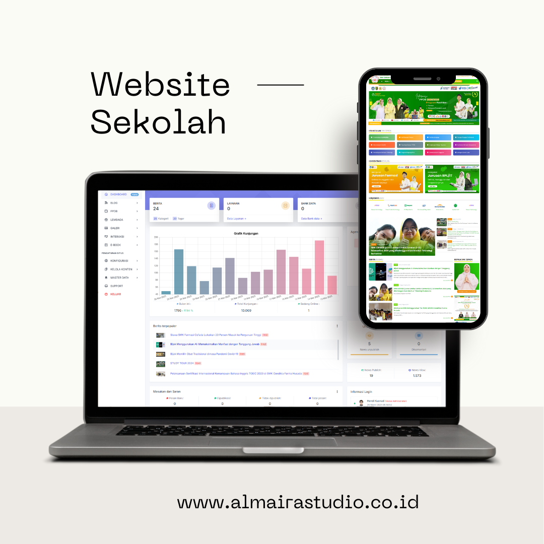 Website & Portal Resmi SMK Cendikia Farma Husada